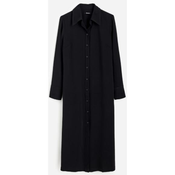 NWT Madewell Black Midi Dress - Picture 4 of 15